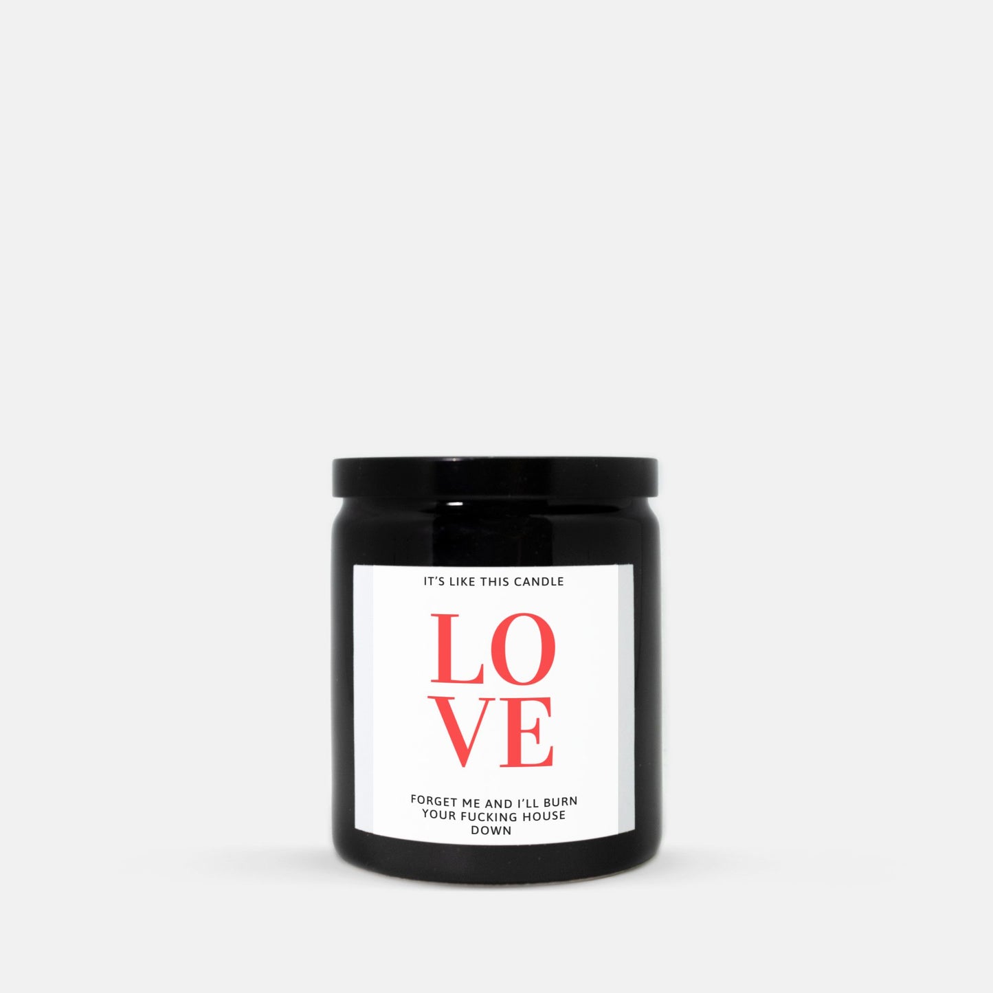 It's Like this LOVE - Candle Ceramic 8oz (Black)