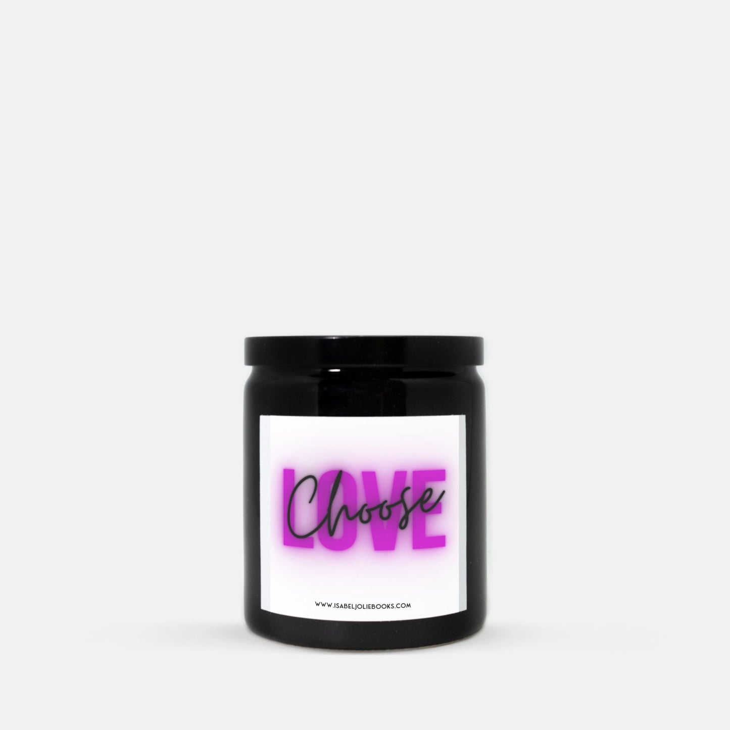 Choose Love - Candle Ceramic 8oz (Black)